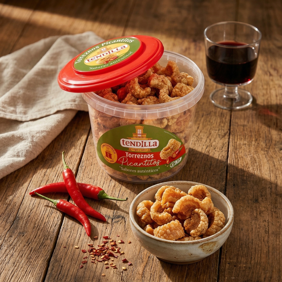 Tendilla Spicy Torreznos – "Picantitos" Extra Crispy Pork Belly Snacks