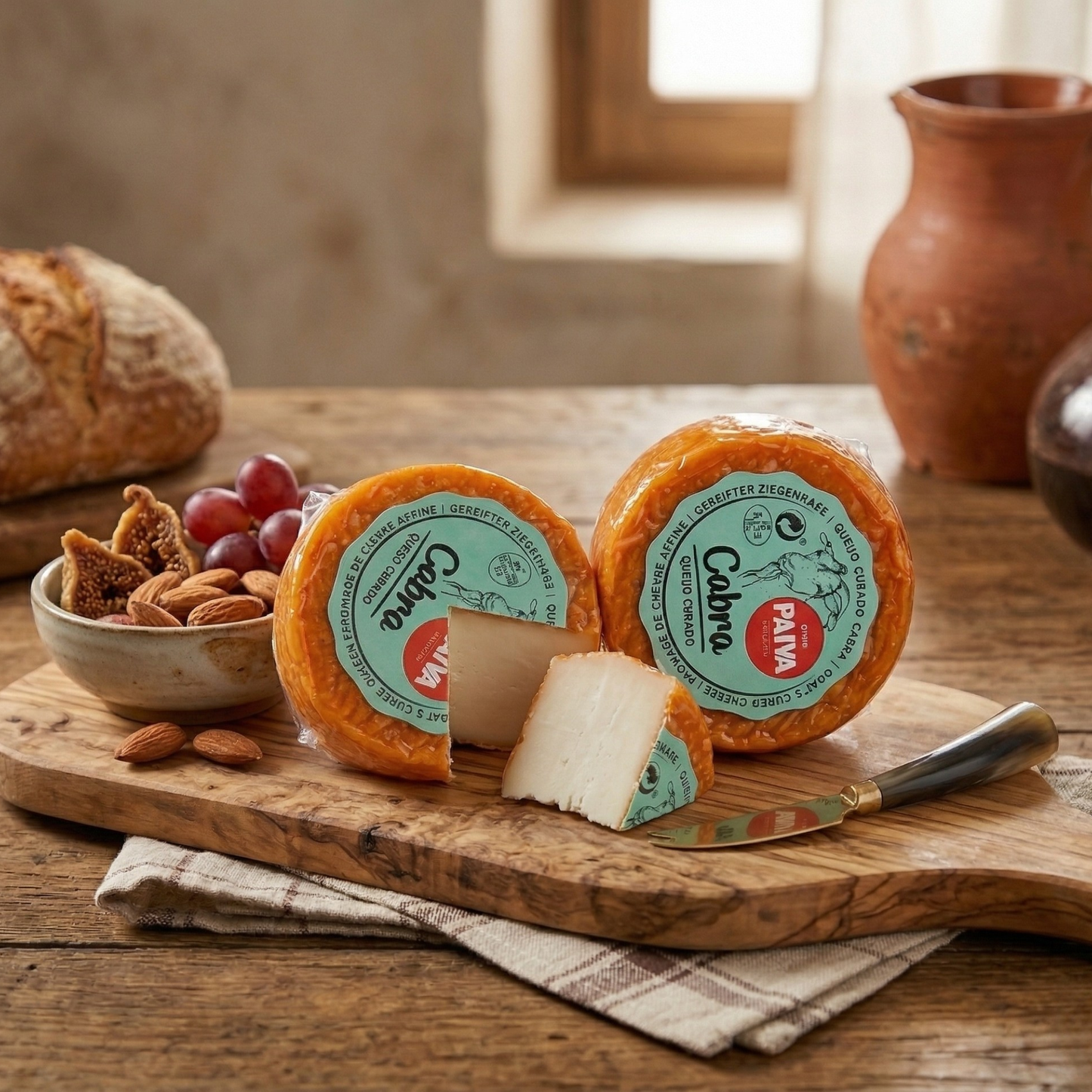 Ziegenkäse mit Paprika "Paiva" – Gereifter Portugiesischer Käse- 170g