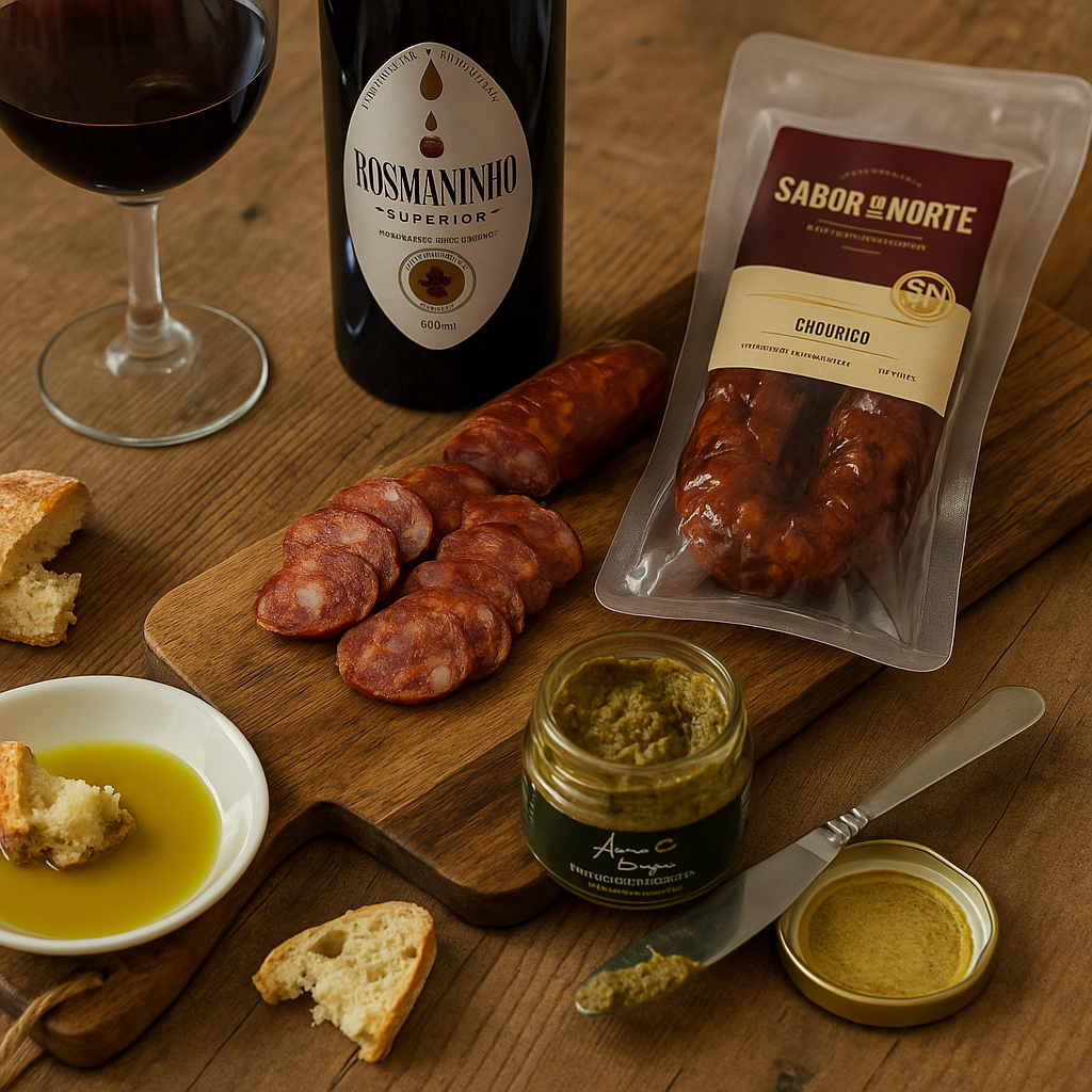 Portuguese Tapas Pack – Olive Oil, Chouriço & Olive Paste