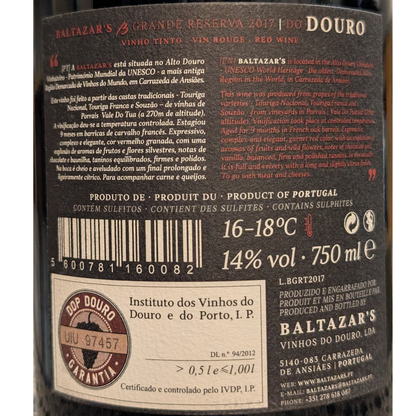 Portugiesischer Rotwein "Baltazar's" Douro Grande Reserva 2017 – 0,75l