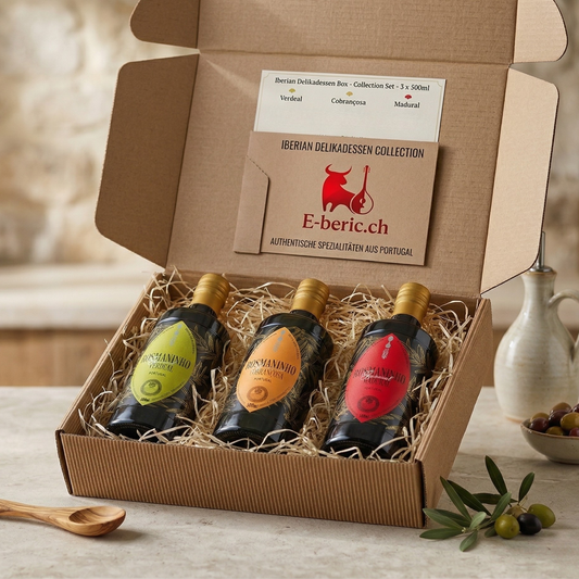 Olivenöl Set 3 Flaschen – Extra Nativ aus Portugal (Madural, Verdeal, Cobrançosa)