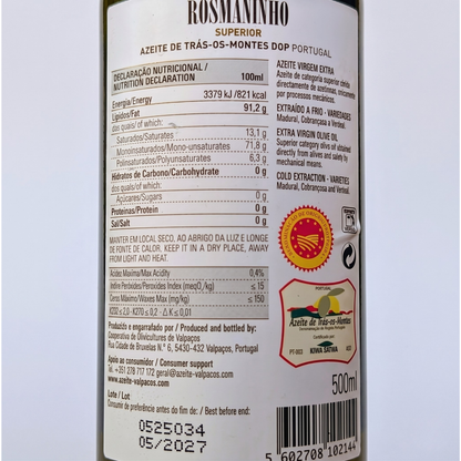 Olio Extra Vergine di Oliva "Rosmaninho Superior" DOP 500ml