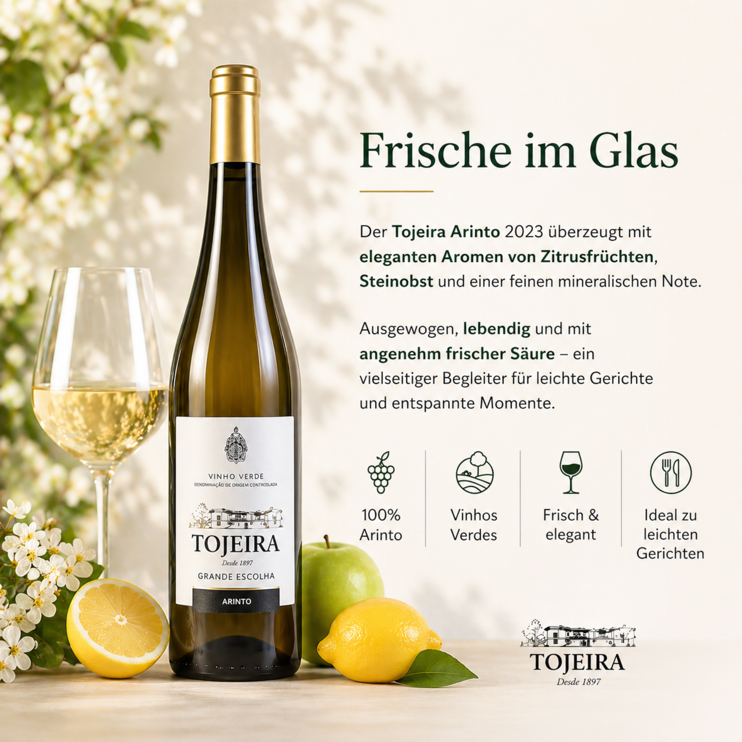 Casa da Tojeira – Vino Bianco Arinto Vinho Verde (0,75 l)