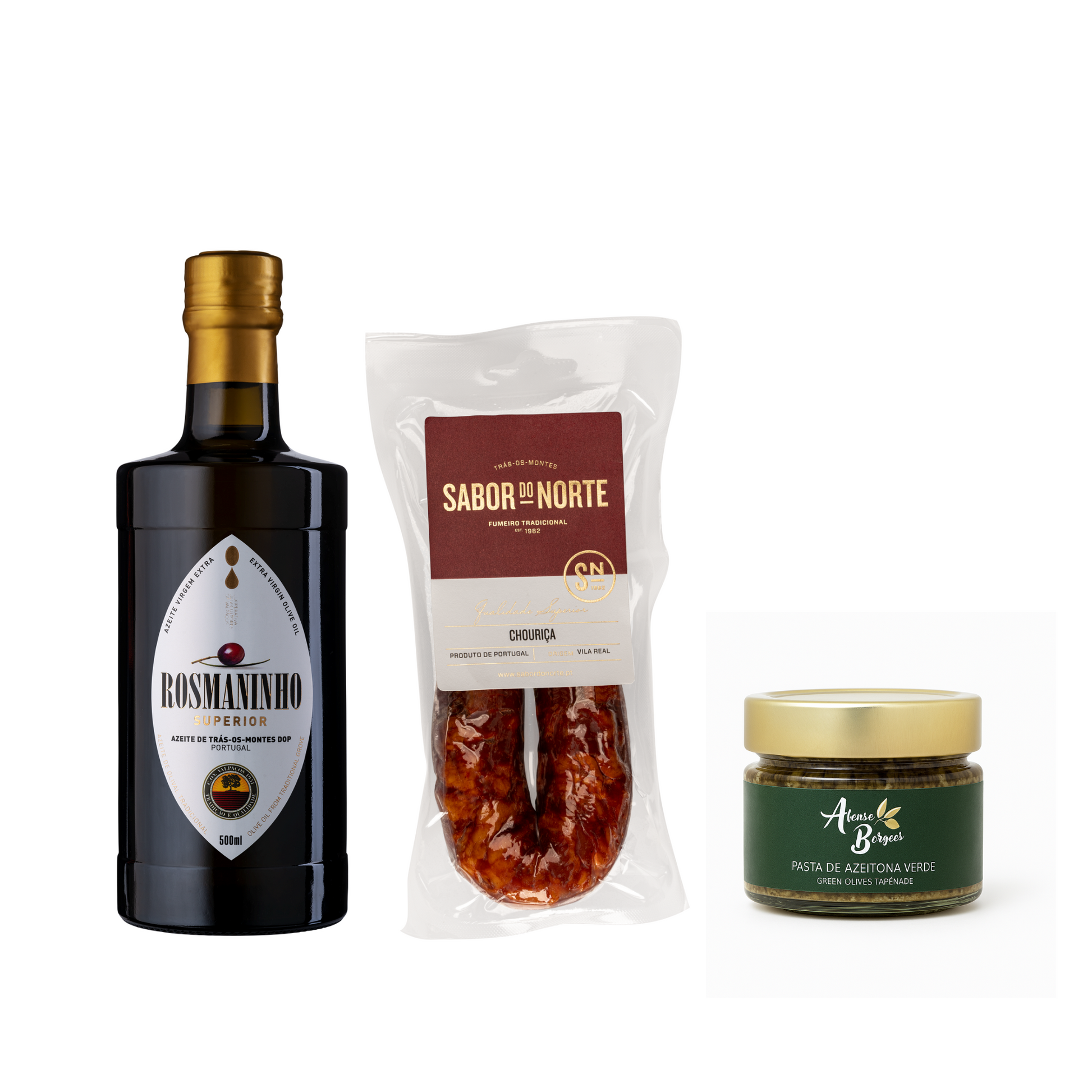 Portuguese Tapas Pack – Olive Oil, Chouriço & Olive Paste