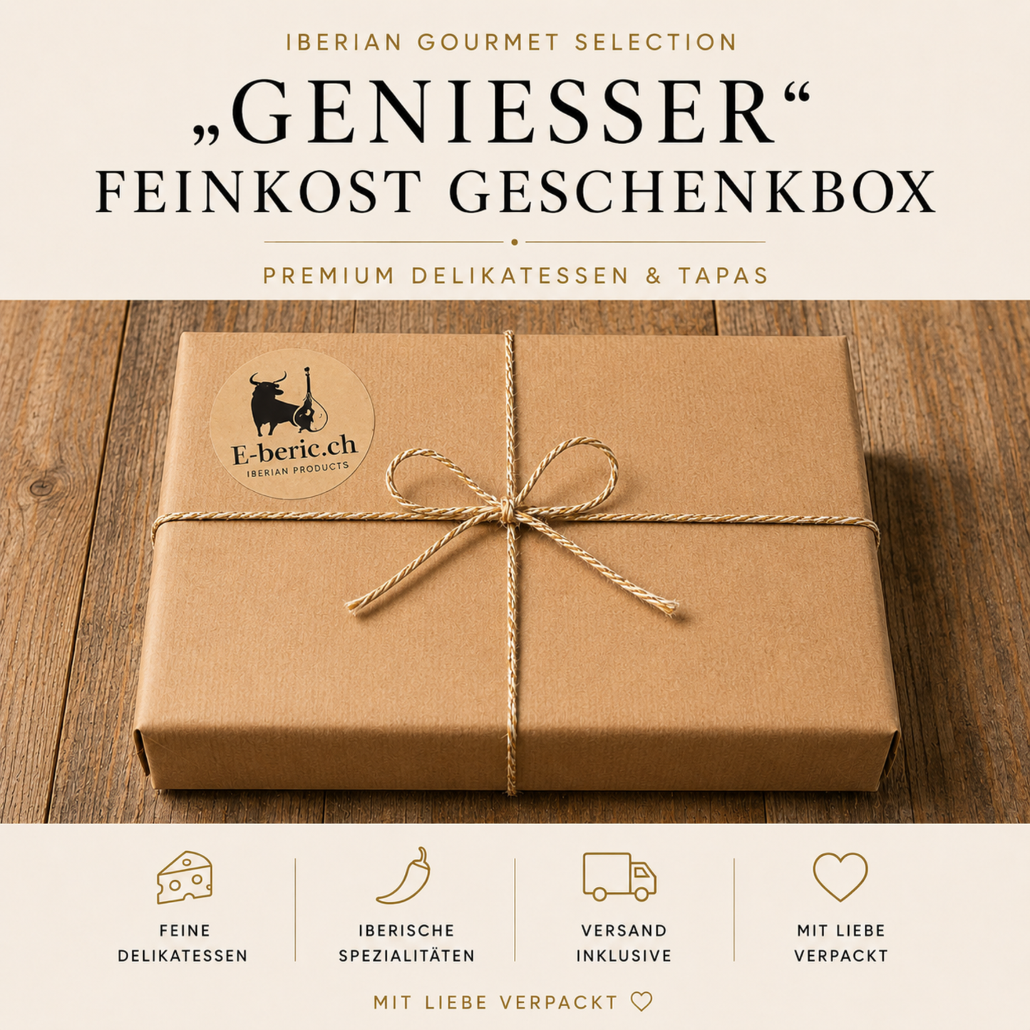 Geschenkkorb Feinkost "Geniesser" – Gourmet Geschenkbox Tapas