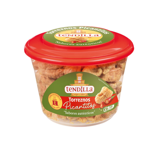 Spanische Torreznos Picantitos Tendilla knuspriger Schweinesnack